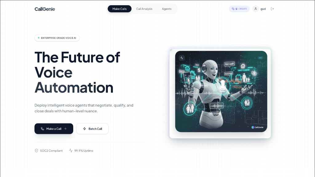 CallGenie Dashboard